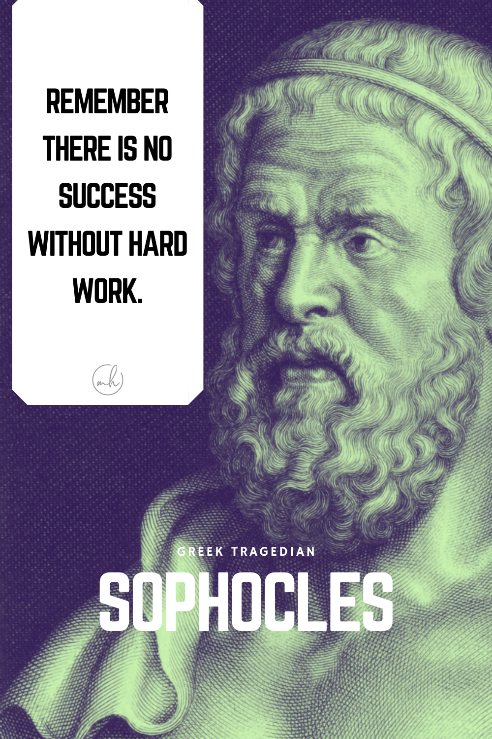 "Remember there is no success without hard work." - Sophocles
