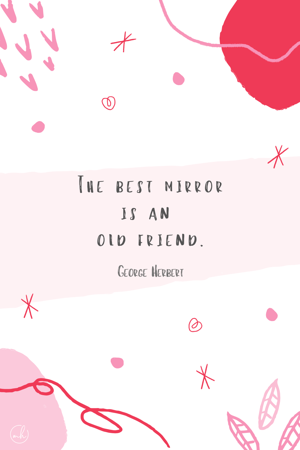 "The best mirror is an old friend." - George Herbert
