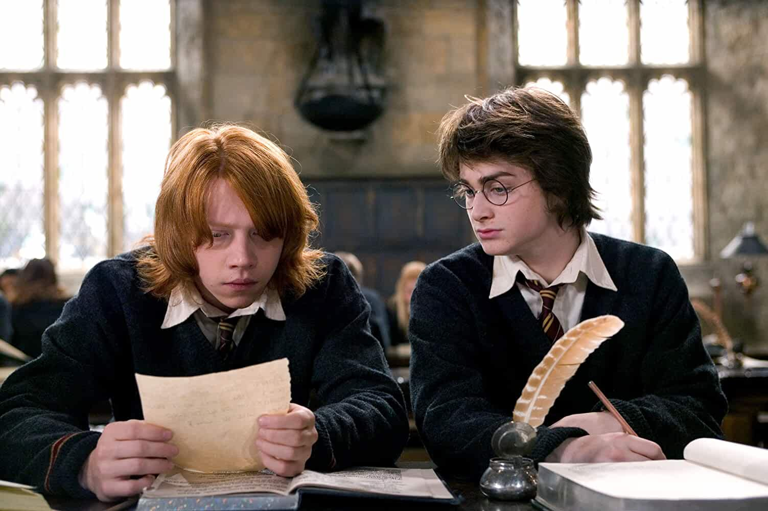 Harry Potter Series: Rupert Grint, Daniel Radcliffe (Left to right)